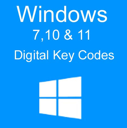 Windows 7, 10 & 11 Digital Key Codes