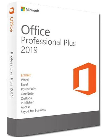 Microsoft Office 2019 Pro Plus DVD with Key code