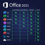 Microsoft Office 2021 Pro Plus DVD with Key code