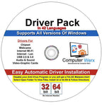 Windows 10 Professional Install, Repair, Recover & Restore 32/64 Bit DVD & Drivers