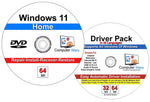 Windows 11 Home Install Repair Recovery Restore DVD & Drivers Pack