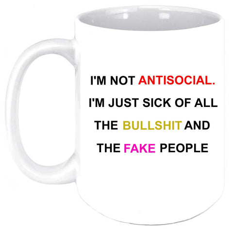 Antisocial 11 oz Coffee Mug