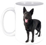 Black German Shepherd 11 oz Coffee Mug