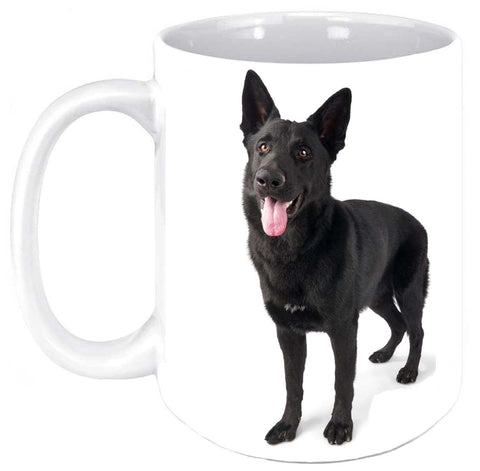 Black German Shepherd 11 oz Coffee Mug