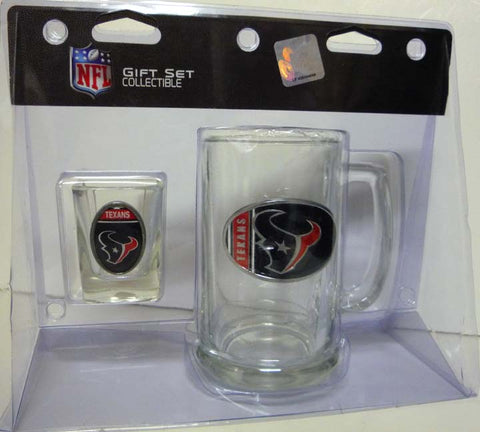 NFL Houston Texans Boiler Maker Set Beer & Shot Glass