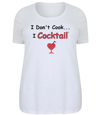 I Don't Cook...I Cocktail Scoop shirt