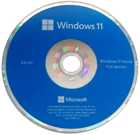 Microsoft Windows 11 Home 64 Bit OEM DVD with Key code